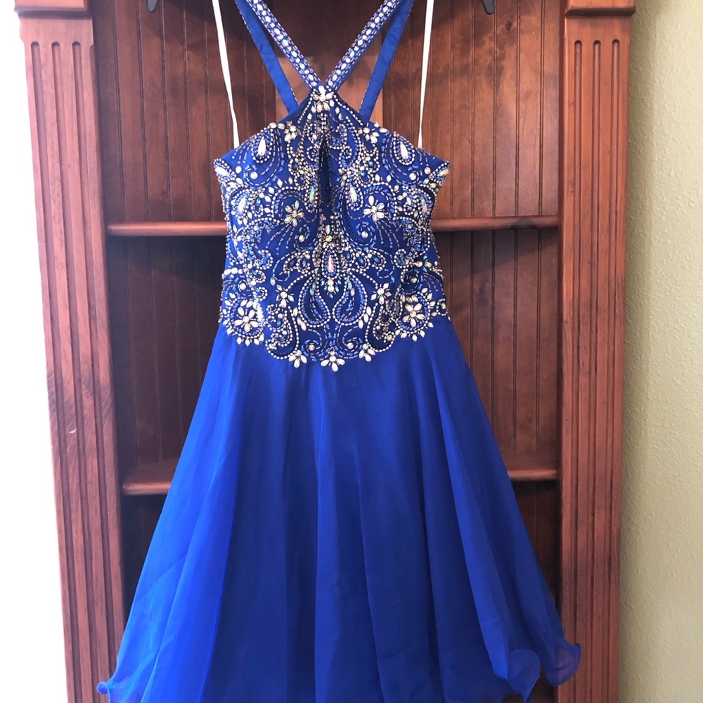 Camille La Vie Royal Blue Prom Dress